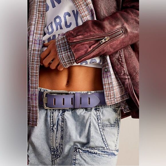 We The Free Jona Belt - dark purple M/L NWT. - Picture 1 of 14